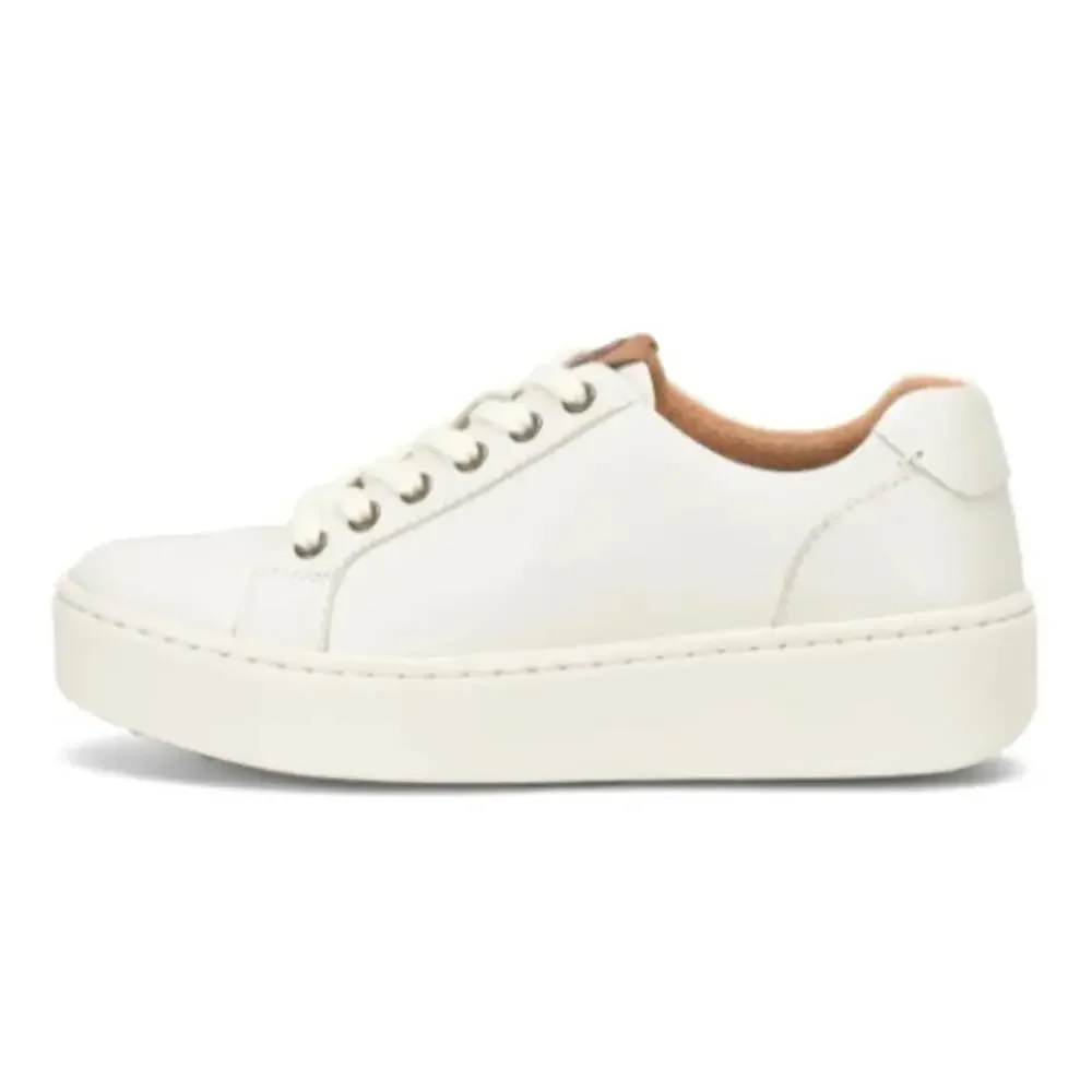 Born Womens Mira Casual Sneakers Size 9 M White Leather NWOB